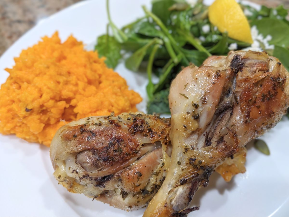 Simple Baked Chicken Drumsticks (5-Minute Prep) - Replenish & Nurture